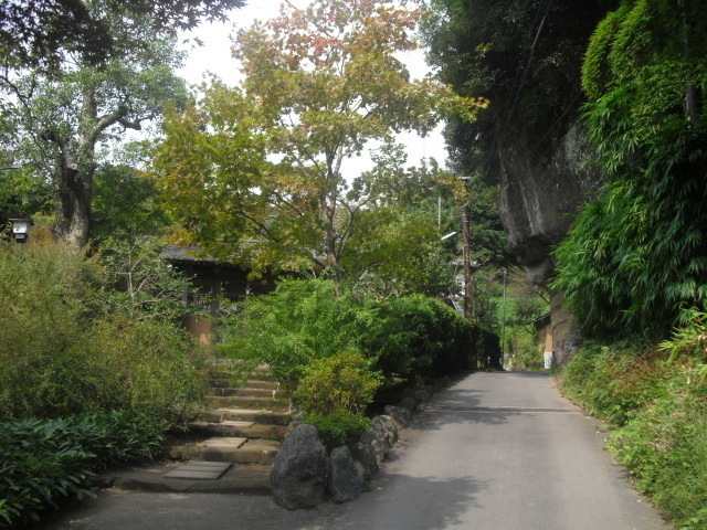 29) 左、境内への通用門。右、墓地への道。＿鎌倉「海蔵寺」＿鎌倉市扇ケ谷＿10.10.14.JPG